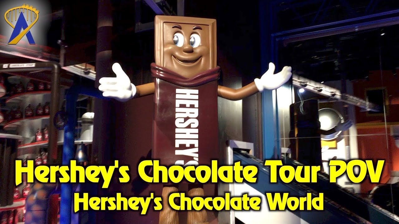 Hershey's Chocolate Tour POV at Hershey's Chocolate World in Pennsylvania