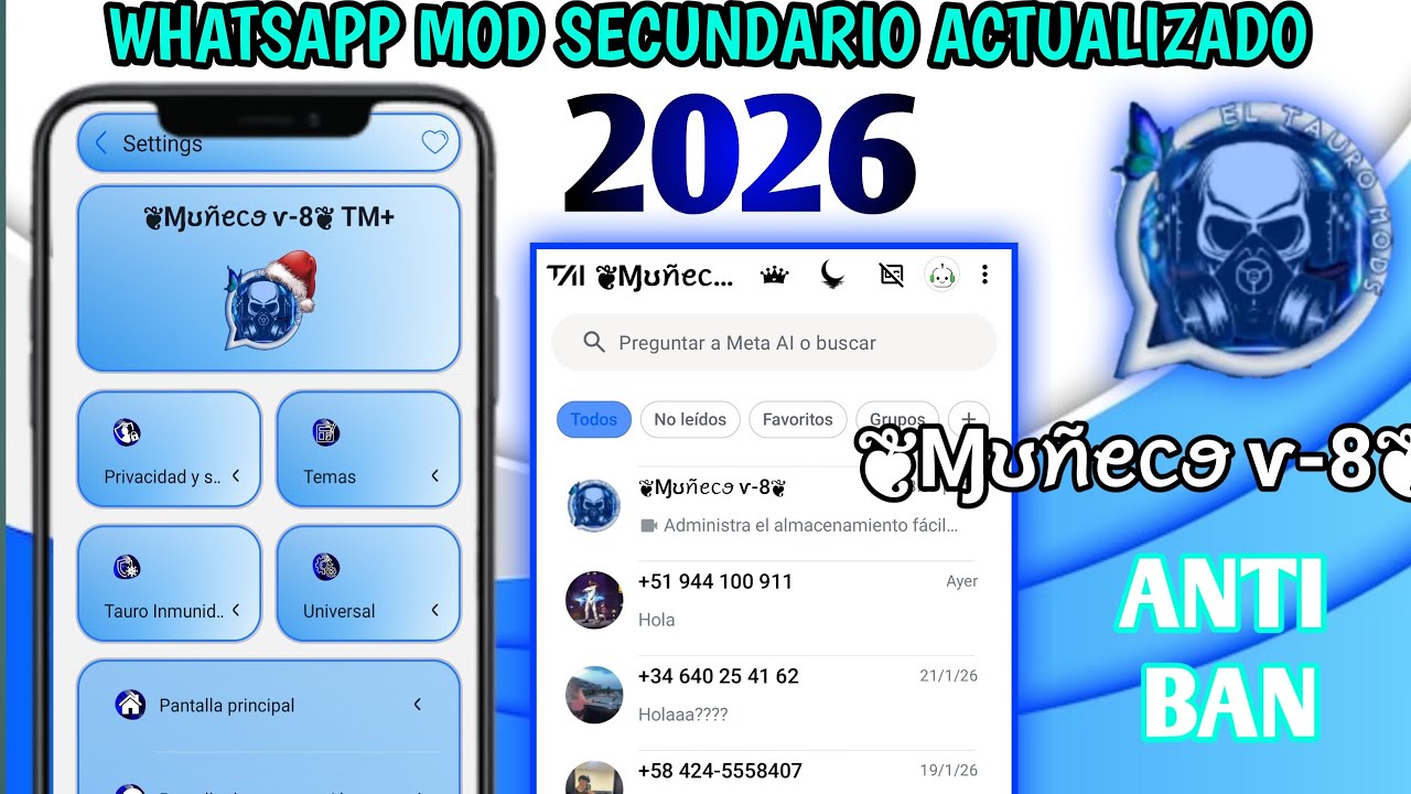 New updated secondary WhatsApp MOD 2026 || Top features 🚀