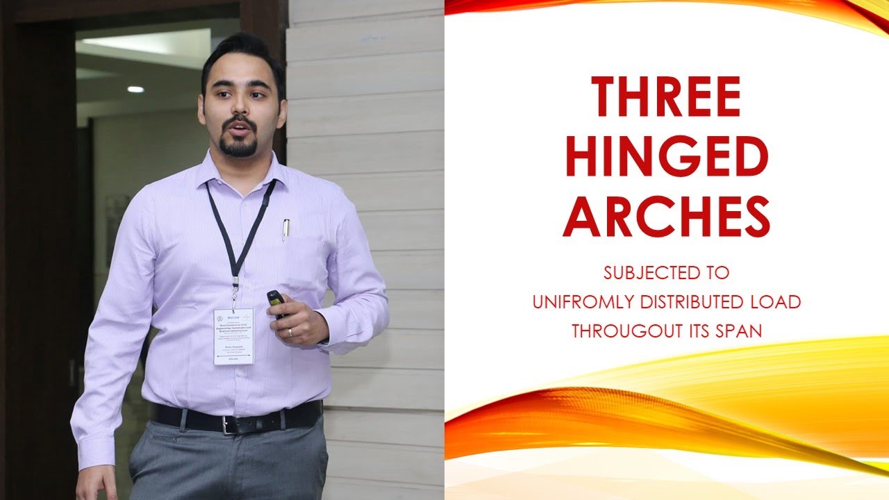 | Three Hinged Arch subjected to Uniformly Distributed Load throughout its span |  Rohan Dasgupta |