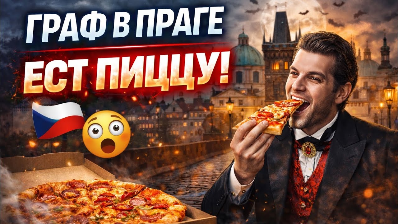 Граф из Парижа идет по Праге