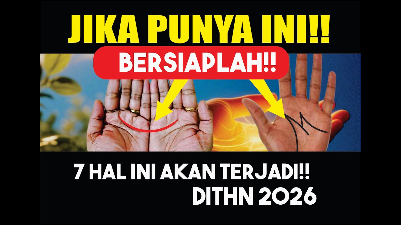 JIKA MEMILIKI TANDA GARIS BULAN SABIT DAN M!, INI PESAN RAHASIA ALAM SEMESTA DITHN 2026