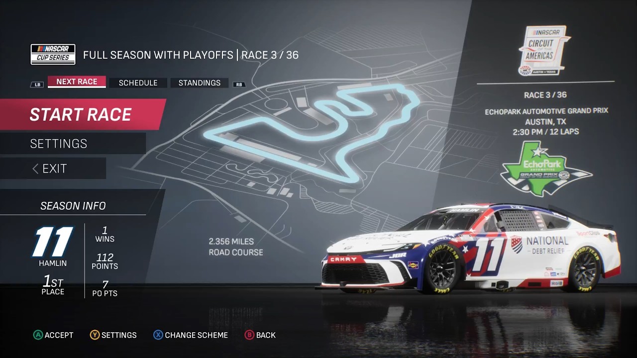 NASCAR 25 - Denny Hamlin Championship Mode - Race 3/35