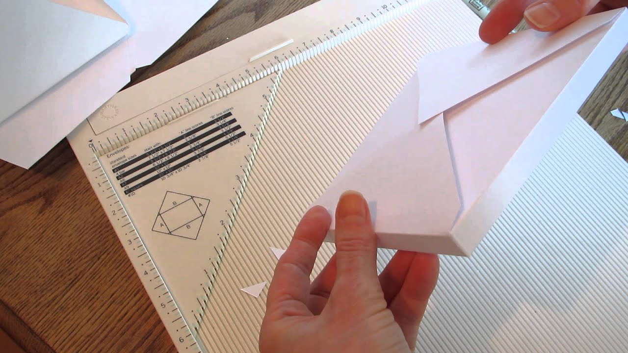 Make your own envelopes with the Martha Stewart Scoreboard...