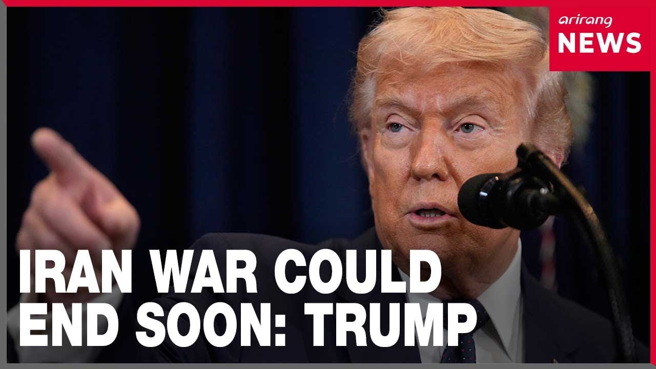 Trump says the Iran war is nearly complete