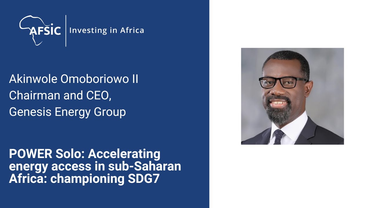POWER Solo: Genesis Energy Accelerating energy access in sub-Saharan Africa: championing SDG7