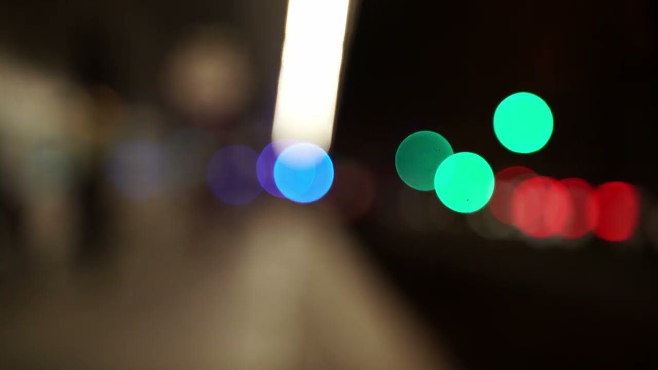 Blurry Vienna Street Lights | FREE No Copyright 4K Stock Footage | 026