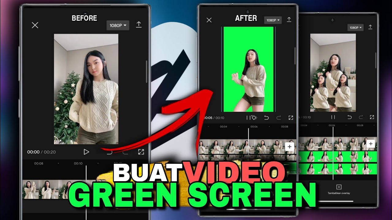 Capcut GREEN SCREEN Video Tutorial🔥Membuat & Menerapkan Video Green Screen
