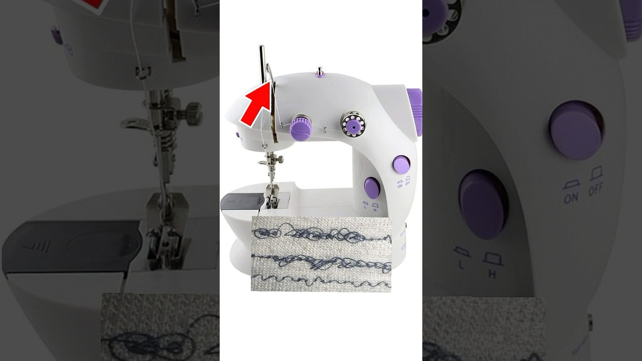 Mini Sewing Machine mein Niche Ki Silai Kharab Kaise Sahi Kare @AnjuHardha #stitch #sewing #shorts