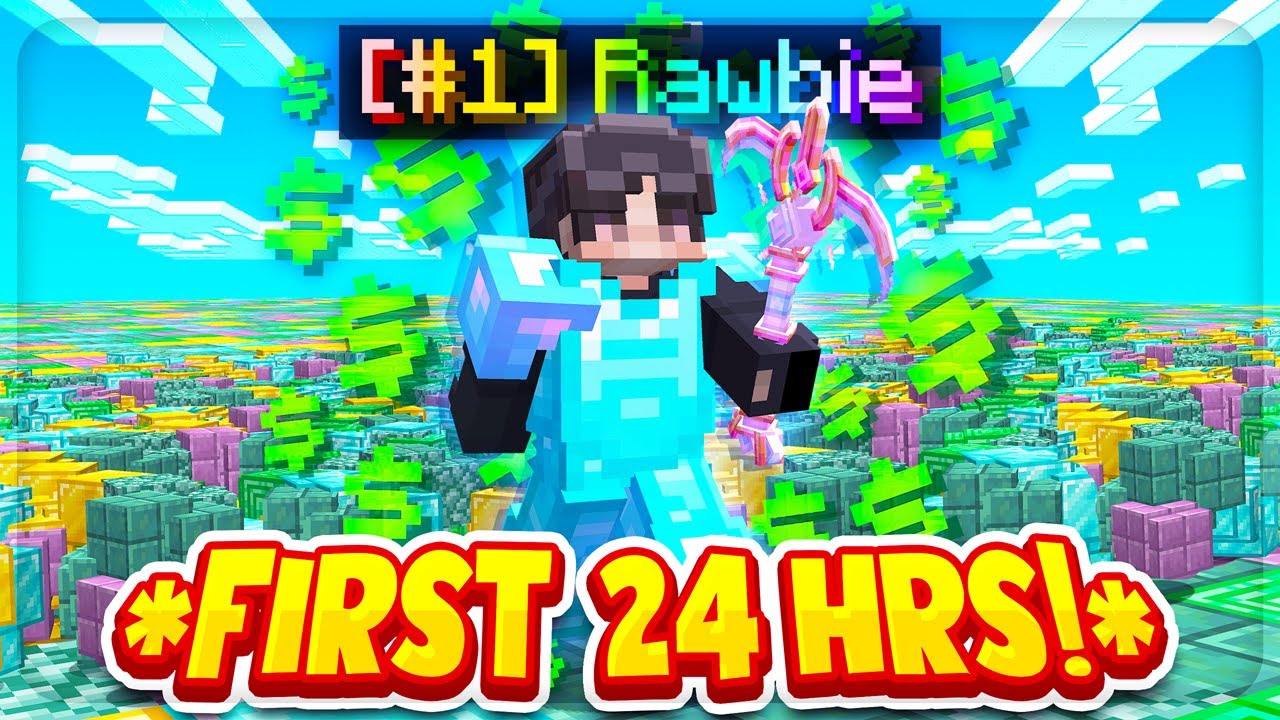 MY *INSANE* FIRST 24 HOURS ON PRISON! | Minecraft Prison | Complex Prison [1]