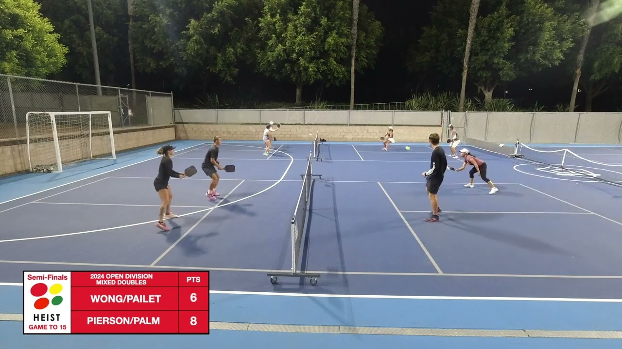 $1600 The Heist Moneyball Semi-Finals MXD OPEN Shelley Wong/Erik Pailet vs Cade Pierson/Drake Palm