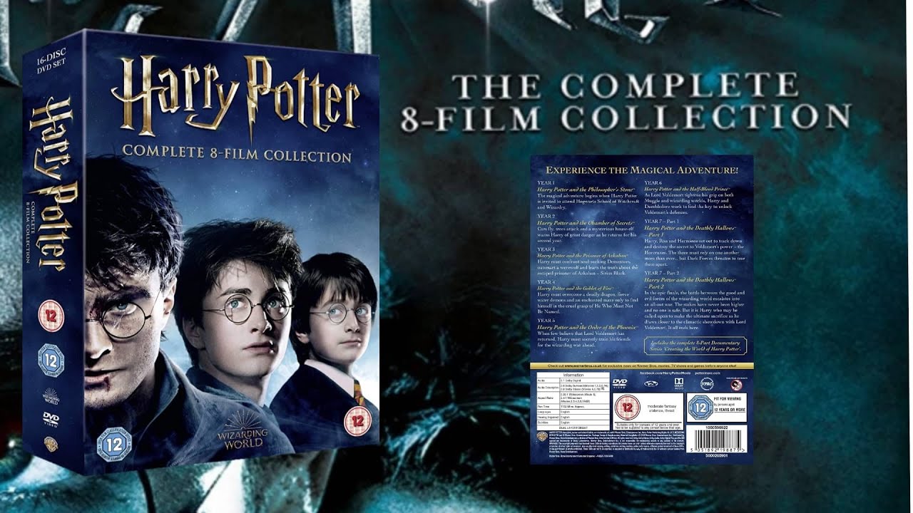 Unboxing DVD Complete 8-Film Collection Harry Potter