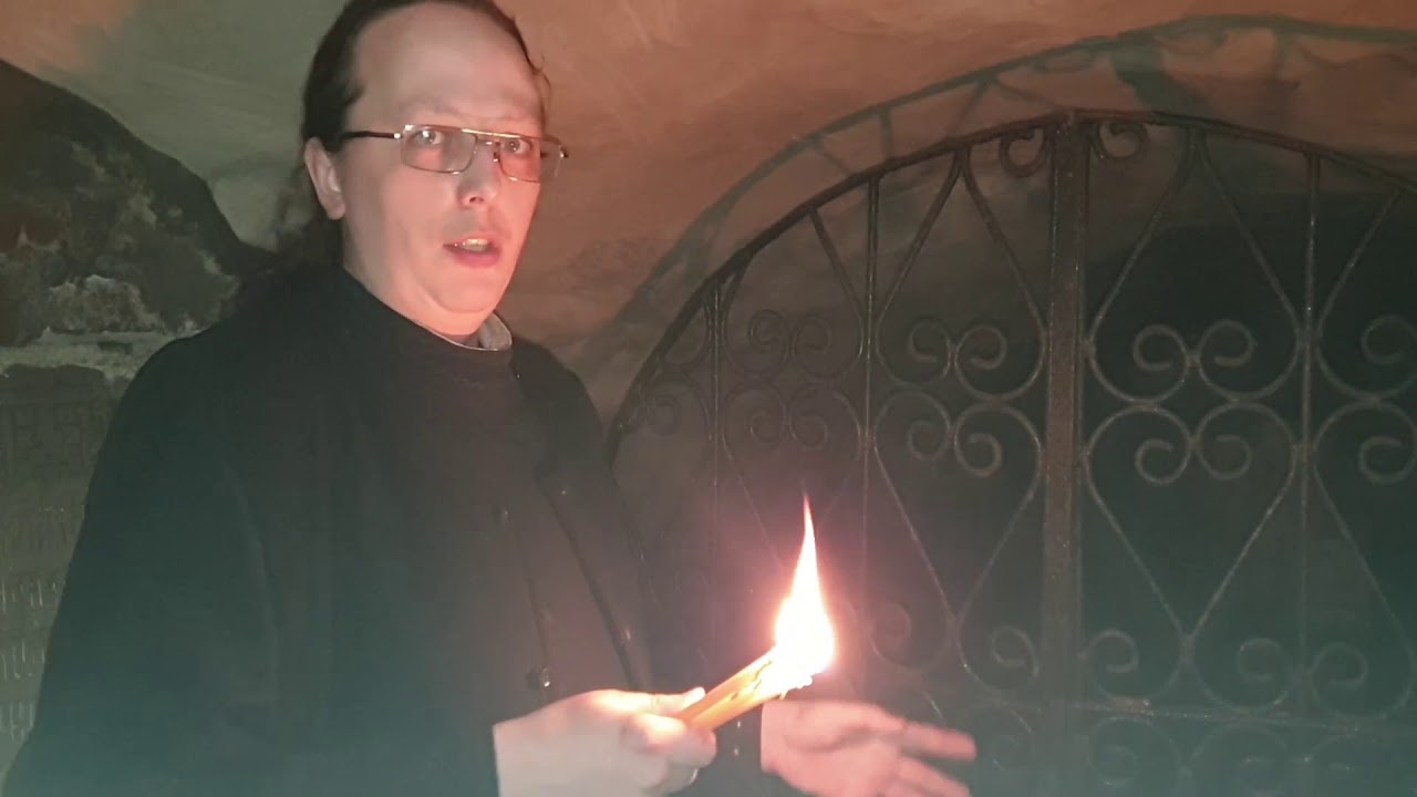 В пещерах Псково-Печёрского монастыря