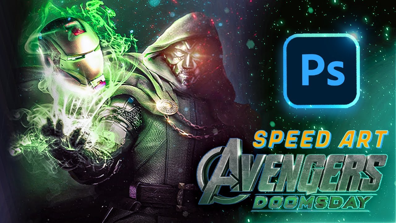 AVENGERS: Doomsday Comes Alive in MINUTES with Photoshop Speed Art!