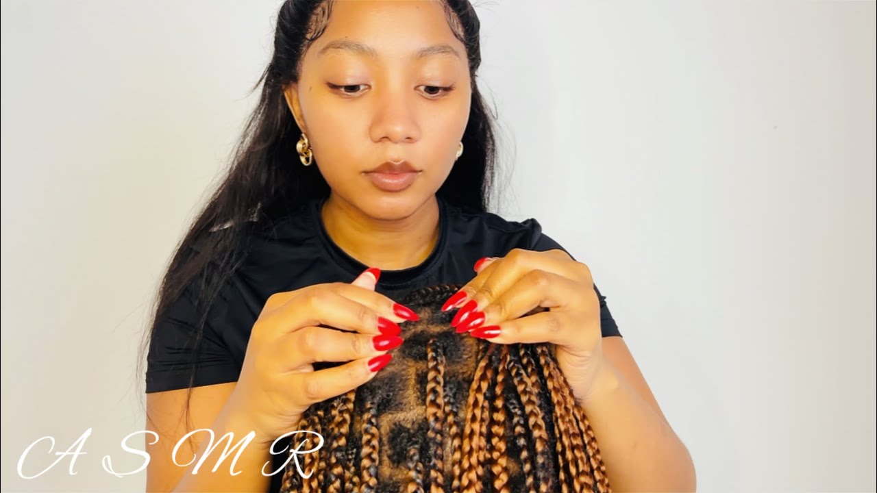 ASMR super relaxing and attentive scalp scratching with long nails #asmr relax