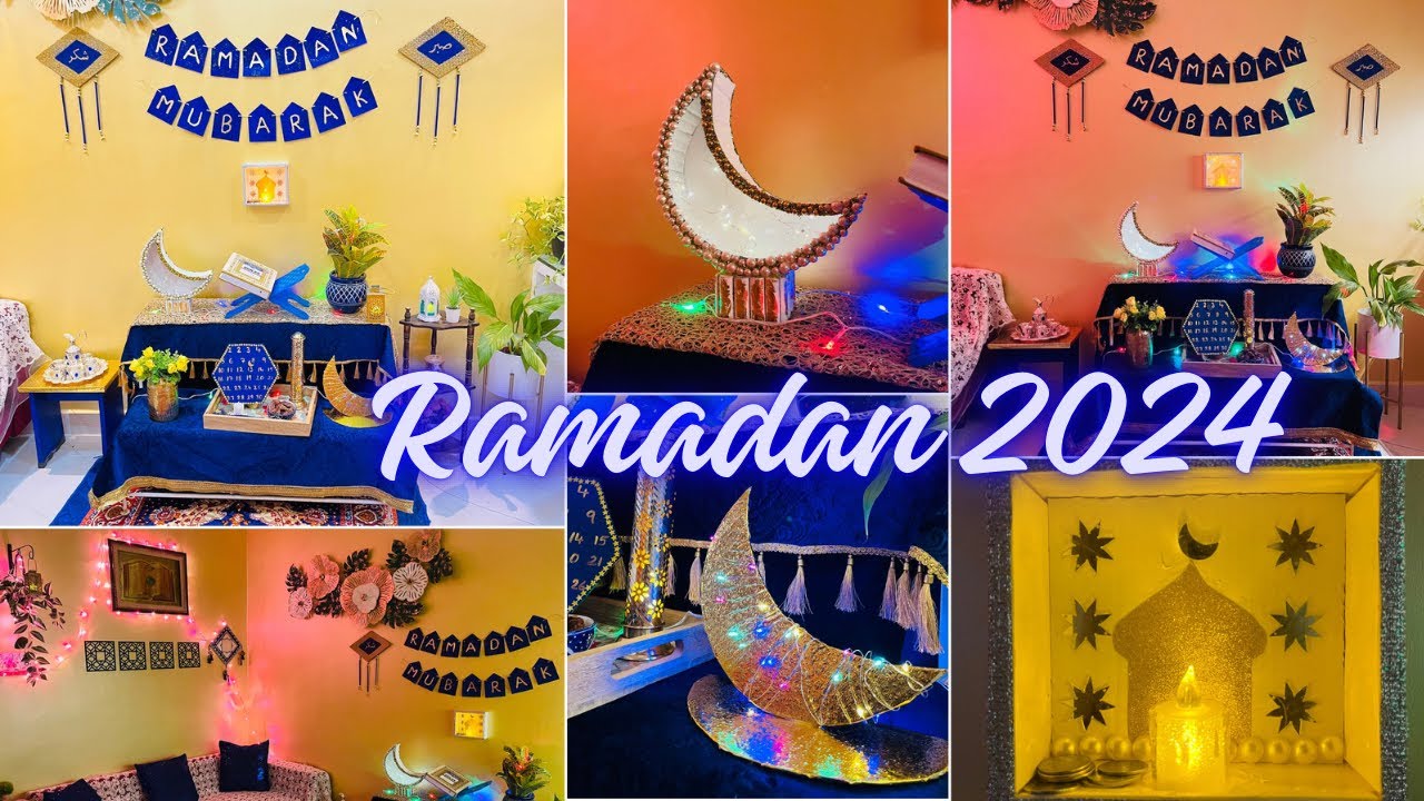 DIY Ramadan 2024 Decoration | zero Cost Ramadan decoration ideas|Namaz Corner Drawing room Makeover
