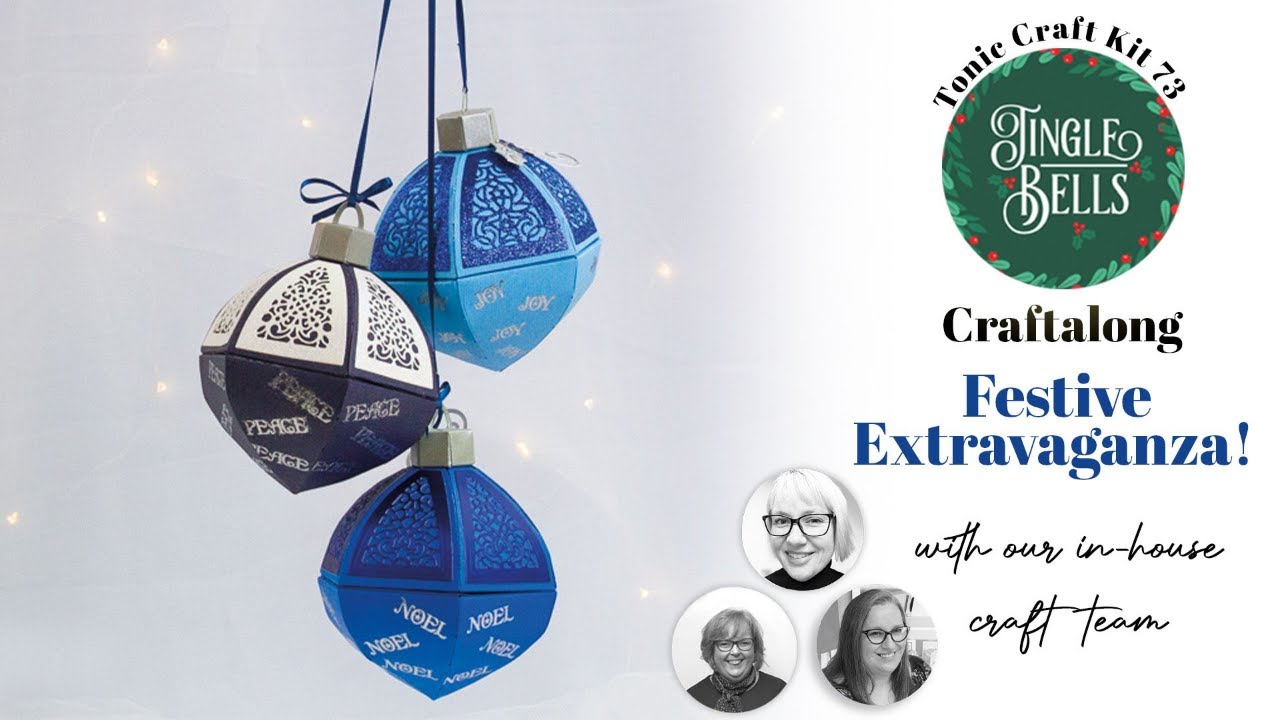 Tonic Craft Kit LIVE Craftalong - Jingle Bells and Baubles | Tonic Studios