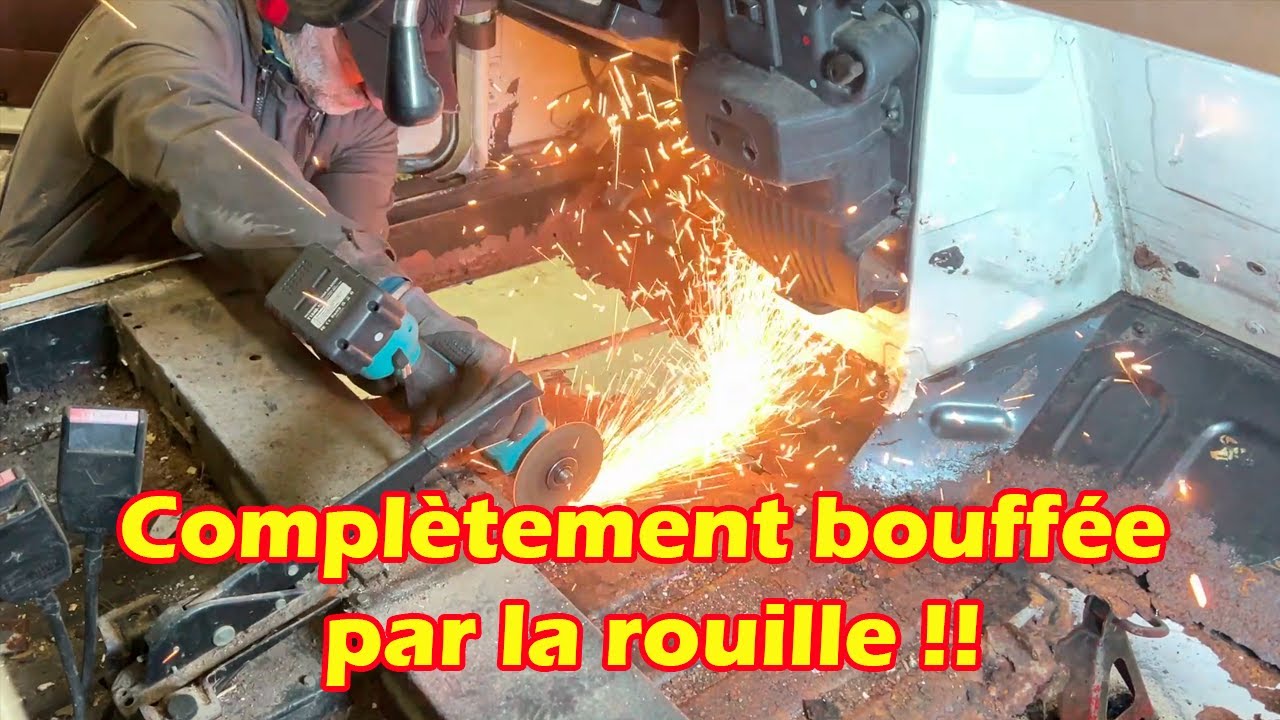 Restauration pas à pas d'une Renault 4L EP6 : la mamie a des dessous bien pourris !!