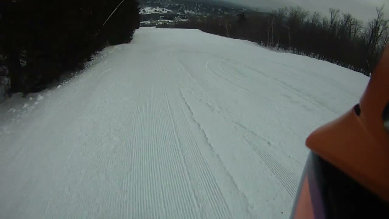 02/06/26 The Big Man skiing Stratton corduroy on THE TANNER.