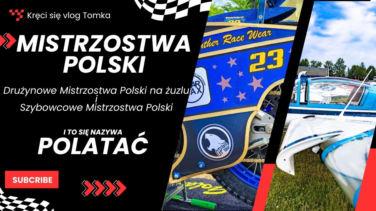 Szybowcowe i żużlowe Mistrzostwa Polski. Na motocyklu dwie imprezy w jednym dniu a na koniec basen.