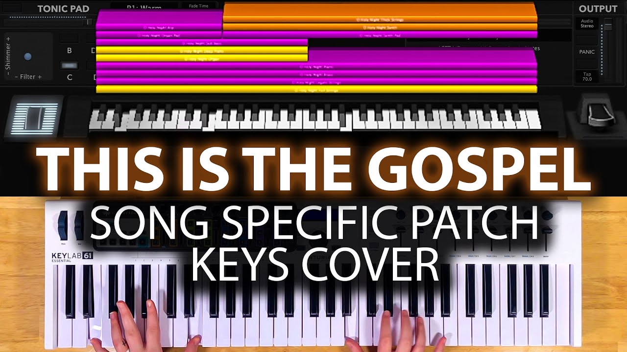 This Is The Gospel - MainStage patch keyboard cover- ELEVATION RHYTHM