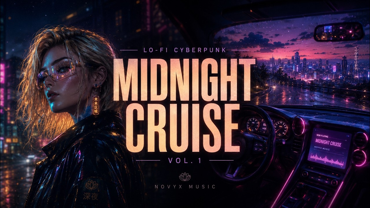 MIDNIGHT CRUISE 🚘 40 Minutes of Calm Beat Ambient to Clear Your Mind