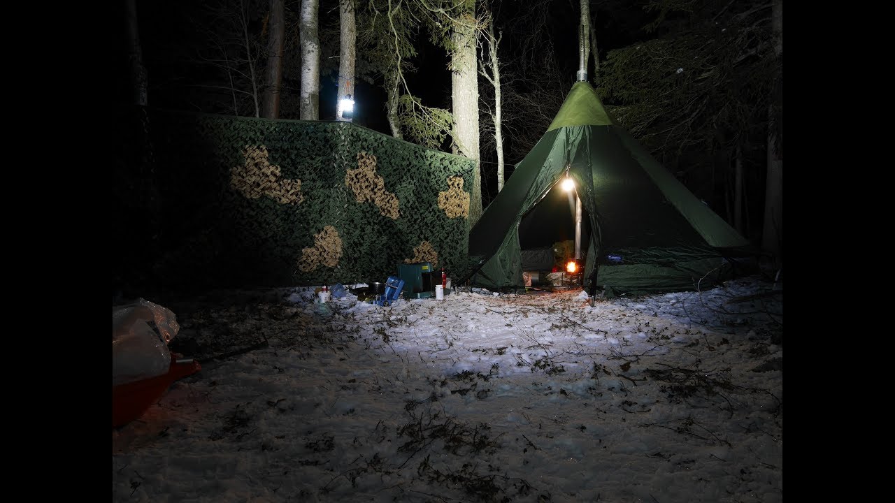 VINTER-CAMPING LAVVO MED KAMIN