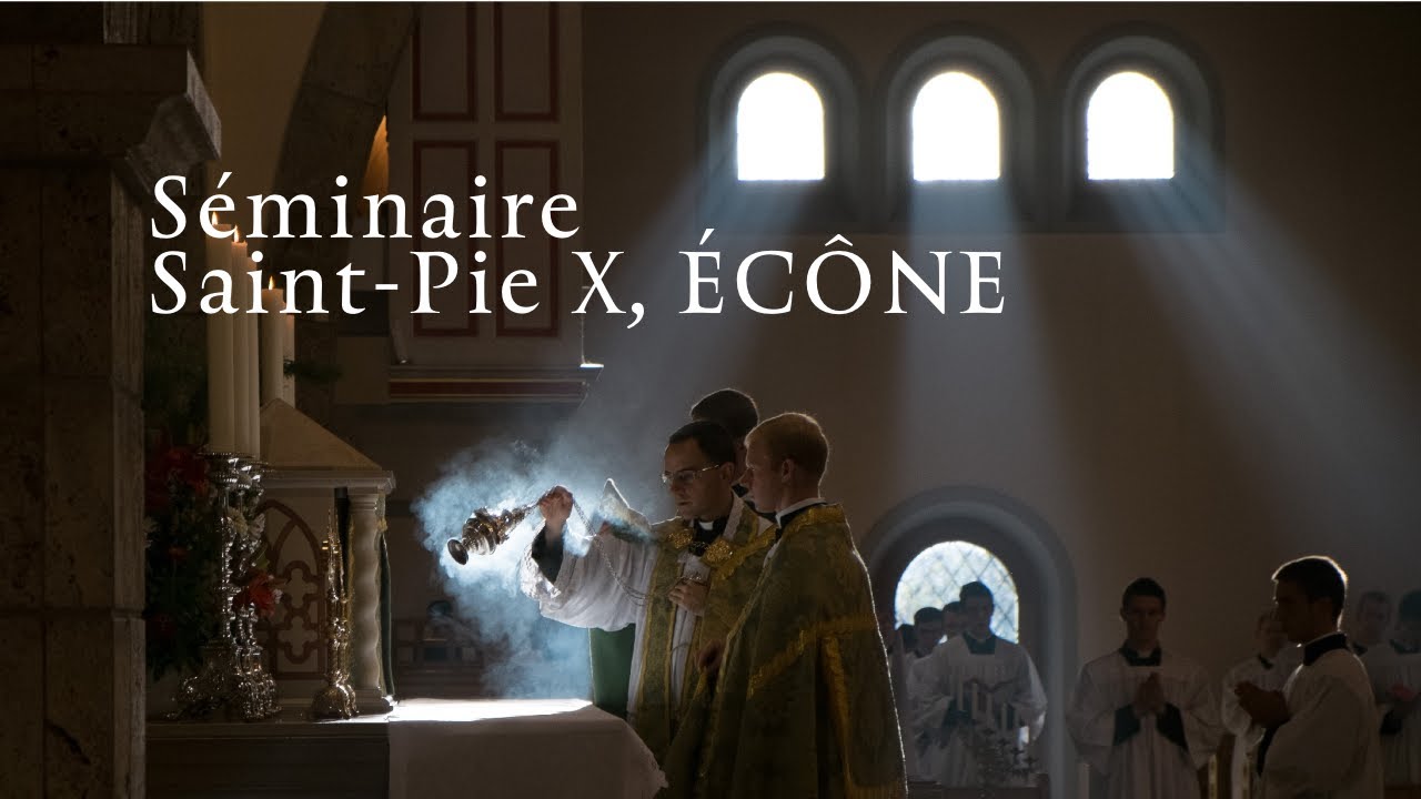 CHORAŁ GREGORIAŃSKI | S&eacute;minaire Saint-Pie X, &Eacute;C&Ocirc;NE | Msza Trydencka