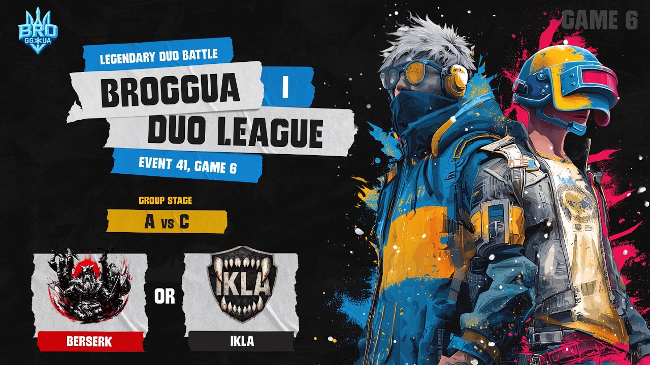 🏆 DUO LEAGUE:Legendary Duo Battle | Сезон 1 — A vs C | Erangel | Гра6 Фінал дня | BRozoraTV & sedo_i