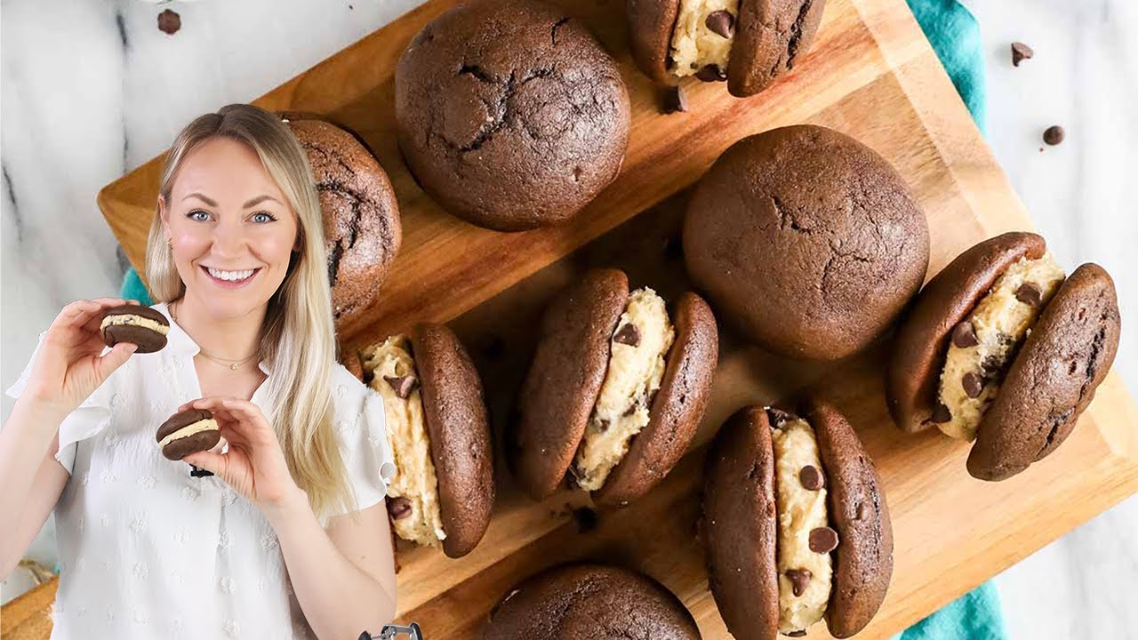 Whoopie Pies STUFFED with Edible Cookie Dough