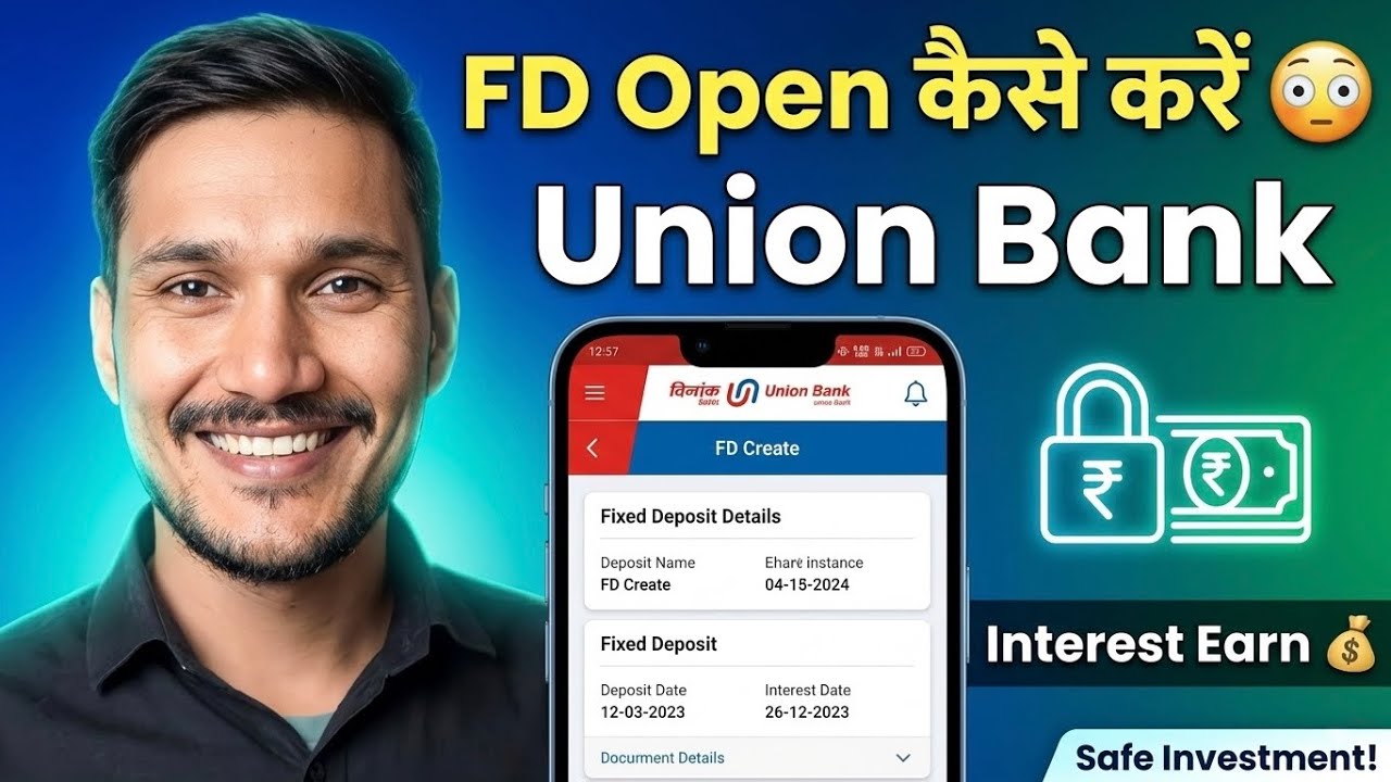 Union Bank FD Kaise Open Kare | Mobile App Se FD Open Full Process 2026