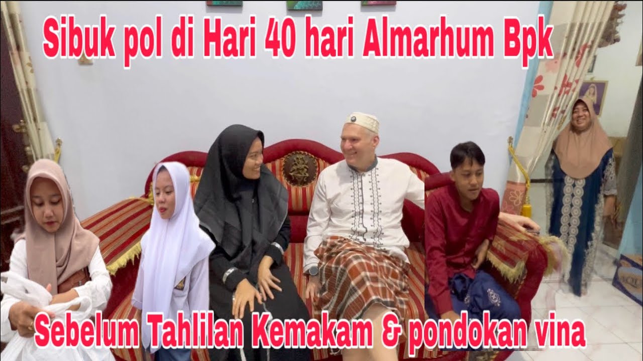 Kesibukanku di 40 hari Almarhum Bpk! Sebelum tahlilan kemakam & pondokan vina! Alhamdulilah lancar 