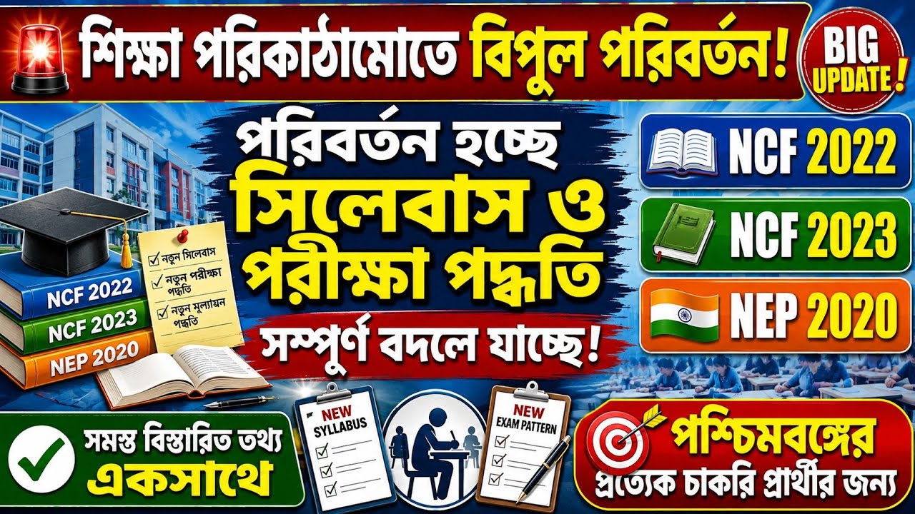 NEP 2020 | NCF 2022 & NCF 2023 Complete Analysis | TET 2026 | CTET | WB SLST | Most Important CDP