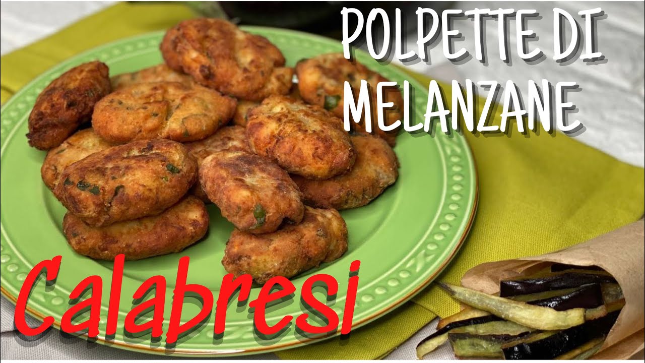 POLPETTE DI MELANZANE 🍆 🍆🍆🍆🍆| RICETTA ANTICA CALABRESE , CON “ PESCIOLINI D’ORTO”-eggplant meatballs