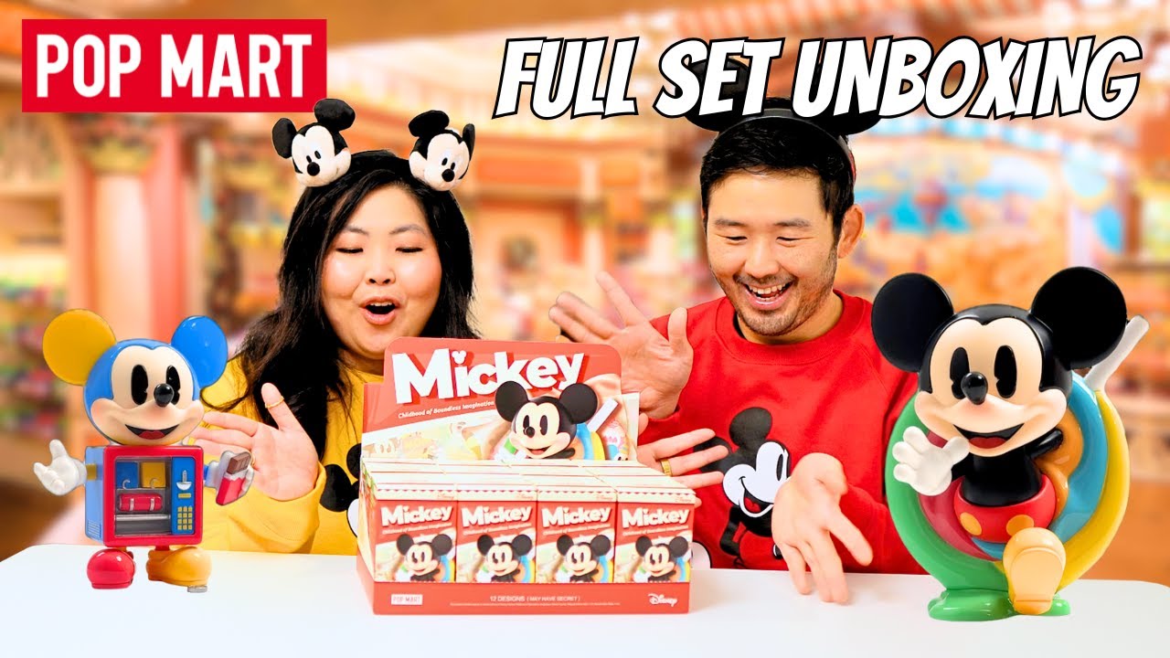 POP MART Sent Us a DISNEY Surprise! Mickey Childhood of Boundless Imagination - Unboxing Full Set
