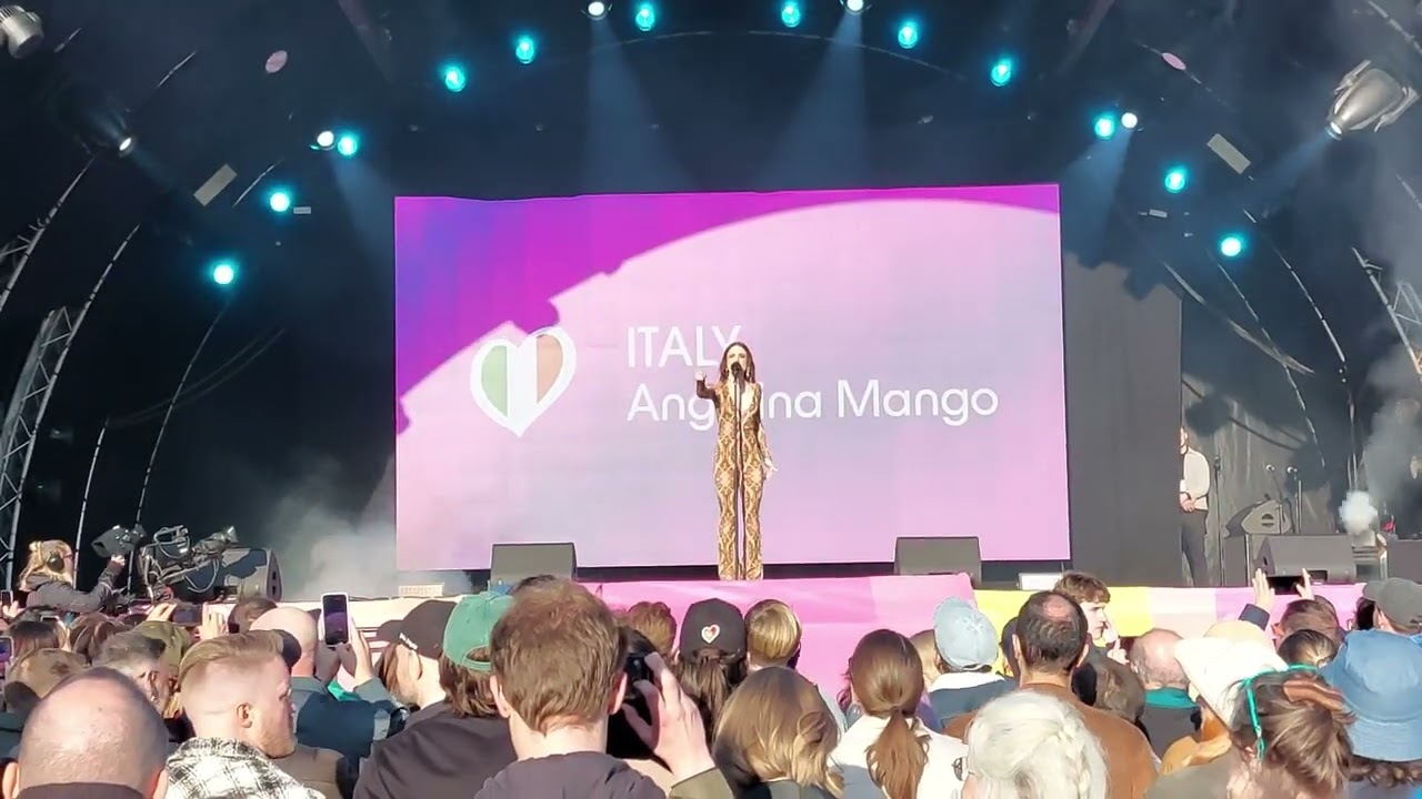 Angelina Mango - Fila Indiana - LIVE - Eurovision Village - Malmö - 07/05/2024