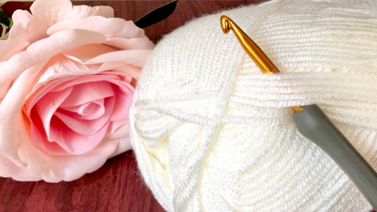 БЕЗУМНО ПРОСТО, 1 ряд! Этот красивый узор крючком идеально подойдет для одеяла! Легкая вязка крючком