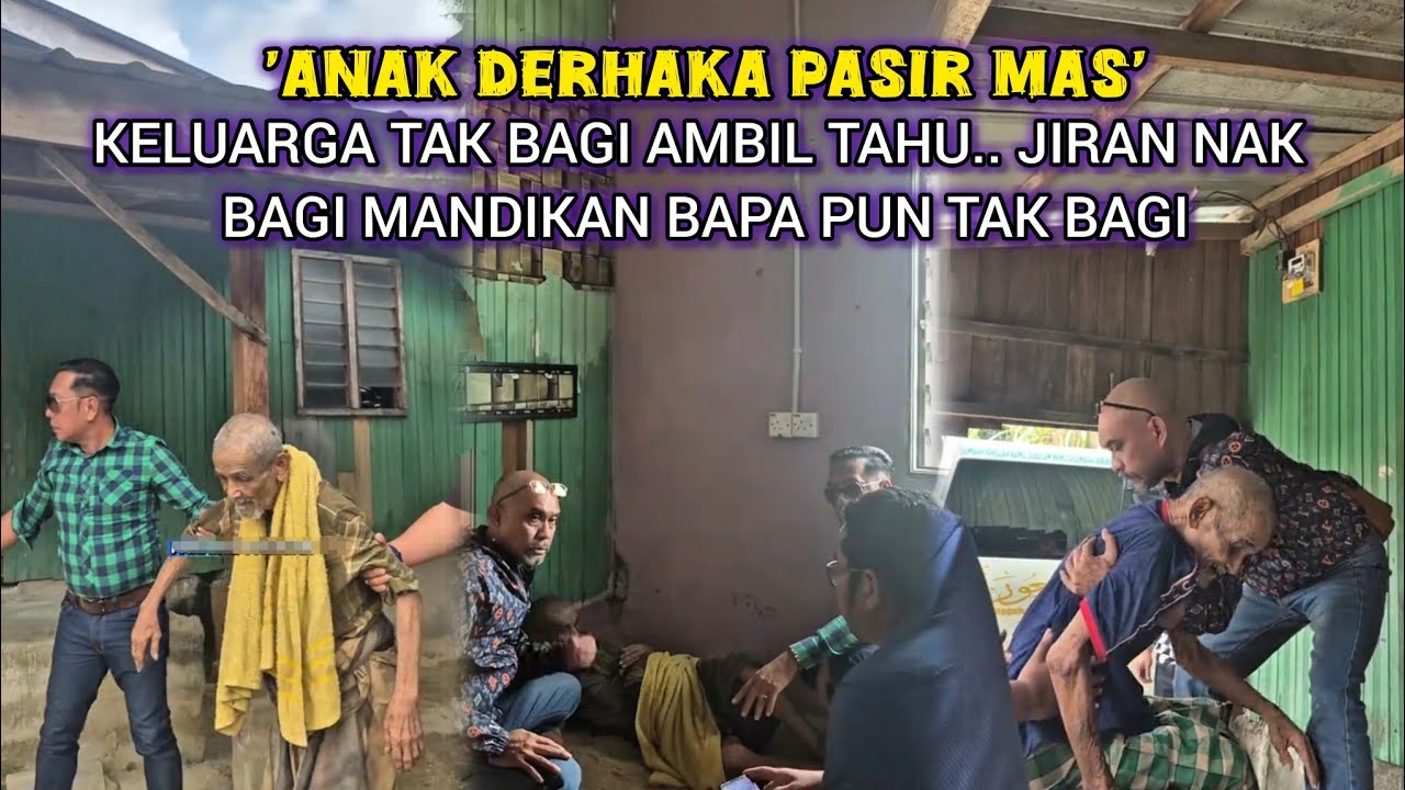 ANAK KVRVNG BAPA UZUR DALAM BILIK PENUH SAMPAH, HANYA BERLANTAIKAN TANAH