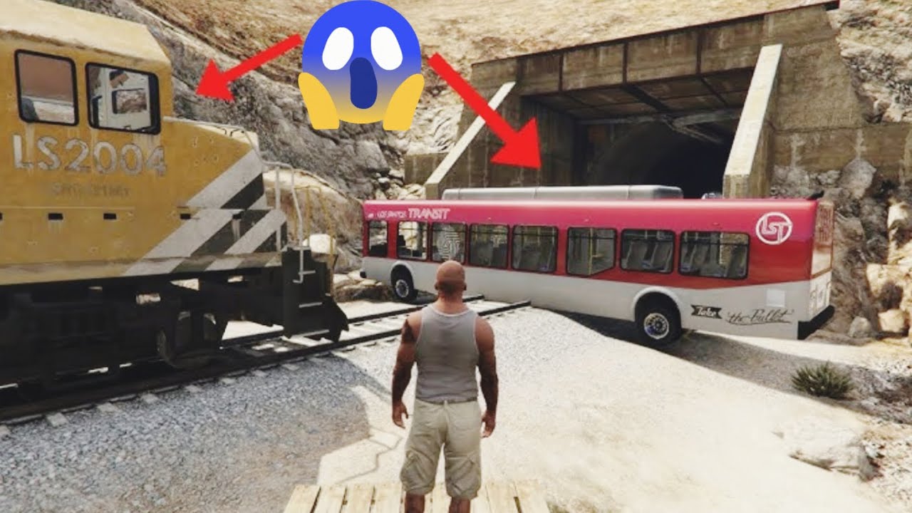 CAN YOU STOP THE TRAIN IN GTA 5? Crazy Experiments 