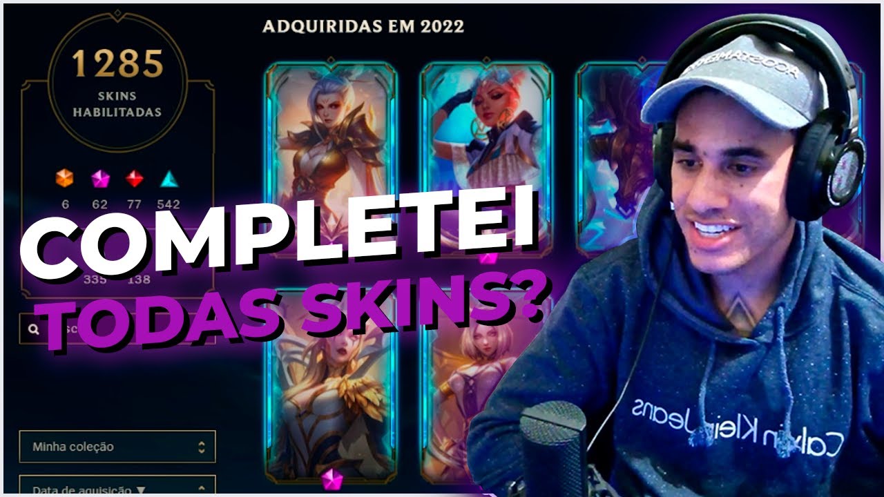 COMPLETEI TODAS AS SKINS DO LOL (ABRINDO 700 ORBES) – Parte 2