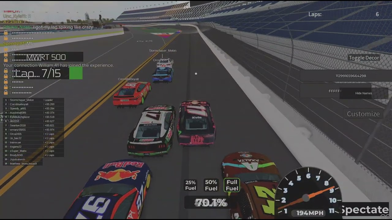 RLA Daytona 500 Stage 2 Pov Pt 1