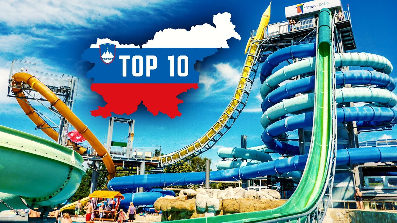 TOP 10 Best Water Slides in Slovenia | Tobogani v Sloveniji