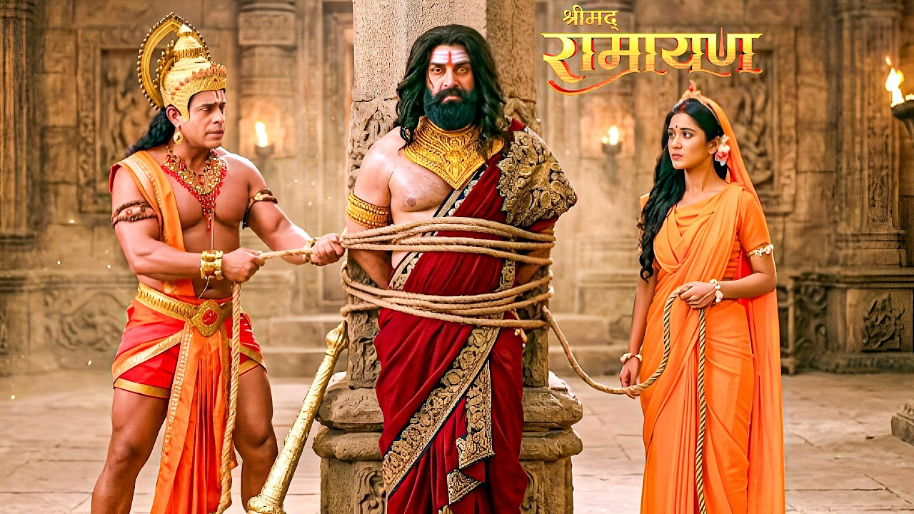 माता सीता ने हनुमान जी की सहायता से रावण को लंका में बनाया बंदी ! || Shrimad Ramayan |
