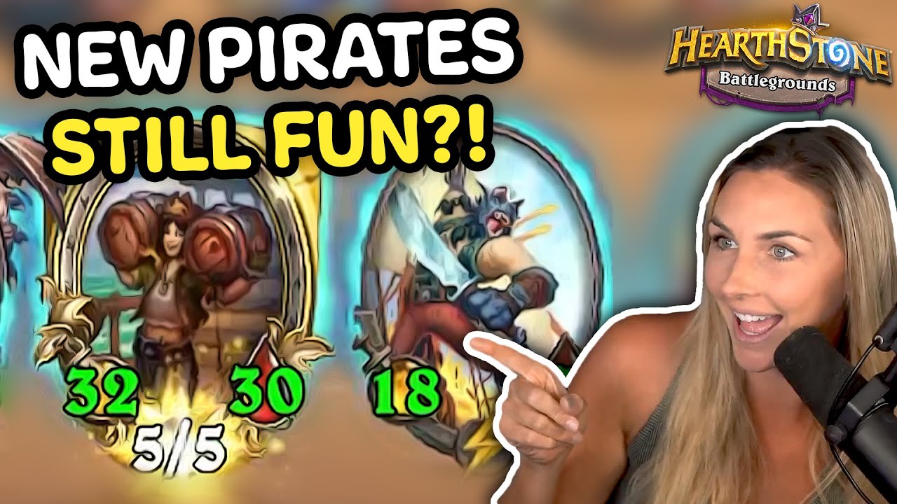 Slysssa Discovers How Fun The NEW PIRATES Are - Hearthstone Battlegrounds