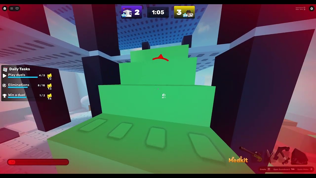 playing roblox rivals