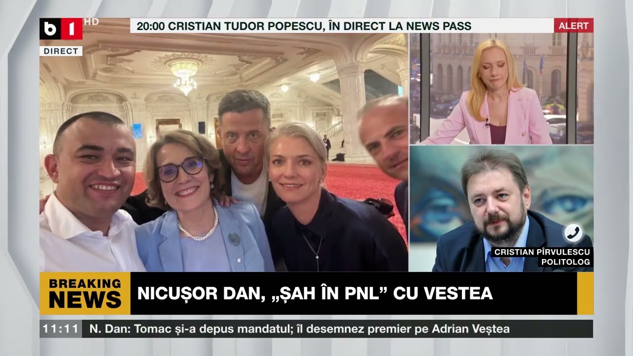 TALK B1 cu Andreea Moraru. VEȘTEA, noul PREMIER DESEMNAT/PSD ANALIZEAZĂ/USR ACUZĂ/