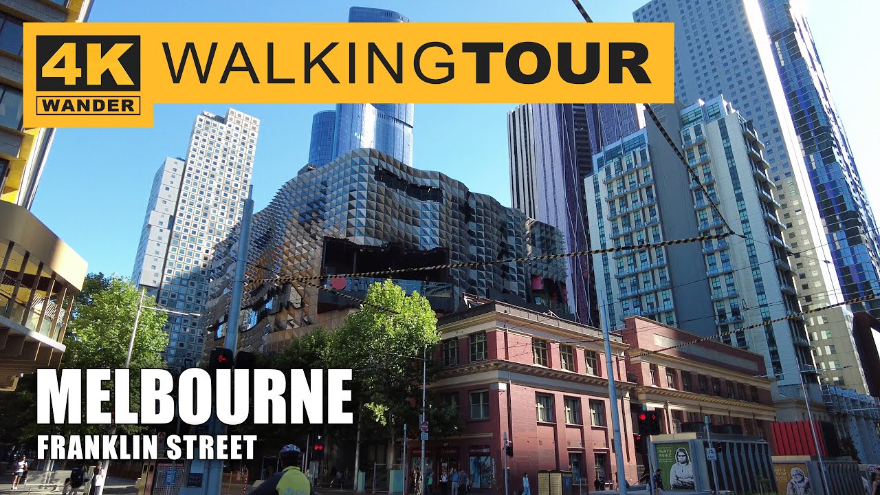 Franklin Street Walking Tour in Melbourne, Australia (4K 60fps)