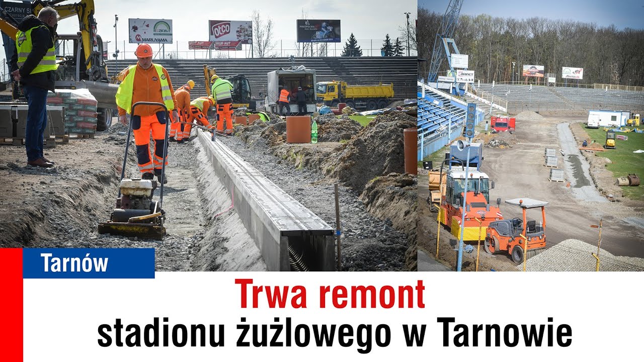Trwa remont stadionu żużlowego w Tarnowie