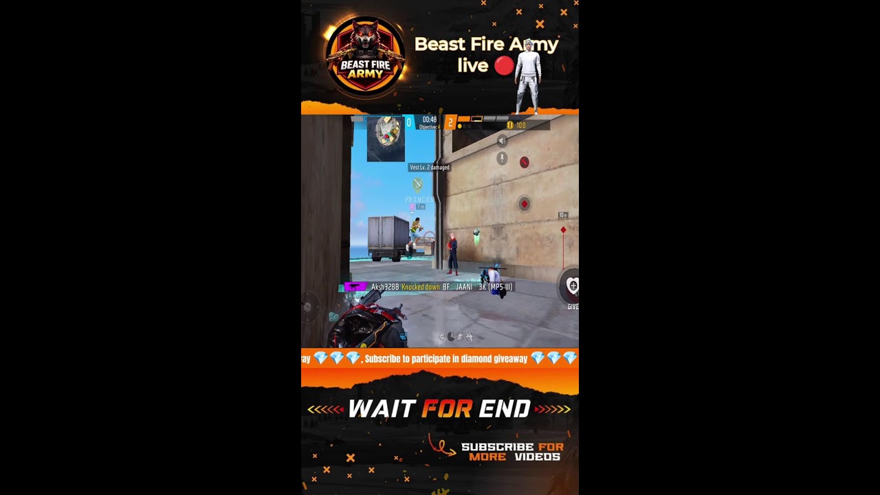 Free fire Mobile live with Jaani #shortfeed #freefiremaxlive #verticallive #beastfirearmyff