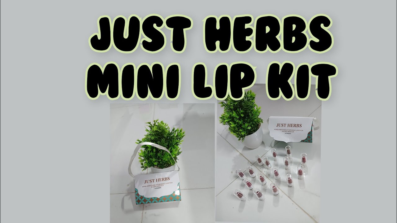 JUST HERBS mini lip kit / Swatches/review #justherbsindia #lipstick#mini#youtube @JustHerbsIndia