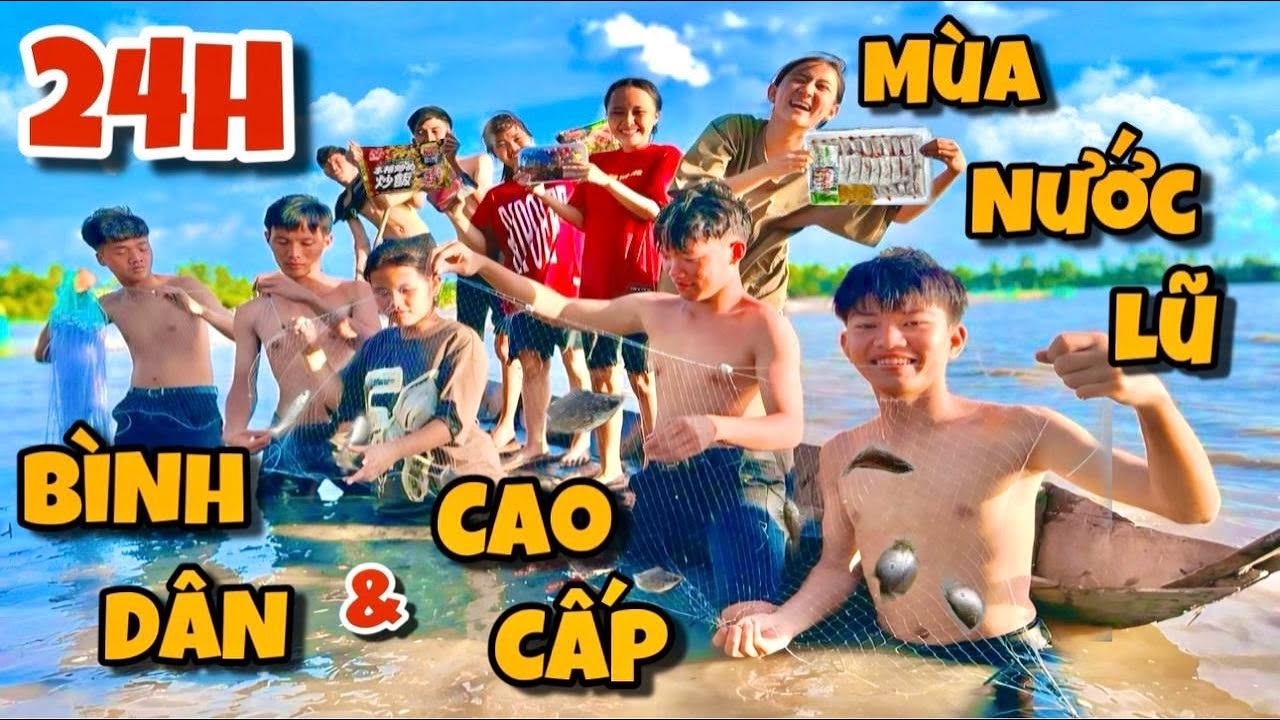 Anh Ba Phải | Thử Thách 24H Cắm Trại Bình Dân Cao Cấp Cười Đau Bụng - Mùa Lũ